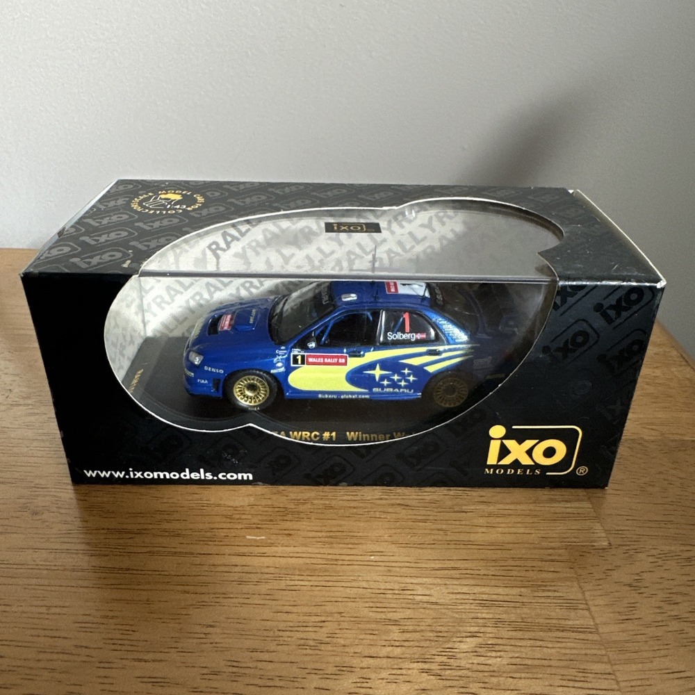 Subaru Impreza Winner Wales Rally Sweden 2004 #1 Solberg 1/43 Ixo Models Ram 139